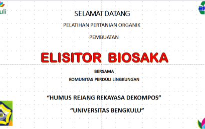PENGEMBANGAN PERTANIAN ORGANIK DENGAN BIOSAKA DI DESA AIR PESI KECAMATAN SEBERANG MUSI,  KABUPATEN KEPAHIANG