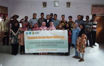 Community Service Activities (PPM) Lecturer of Agroecotechnology Faculty of Agriculture UNIB in Cawang Lama Village, Rejang Lebong