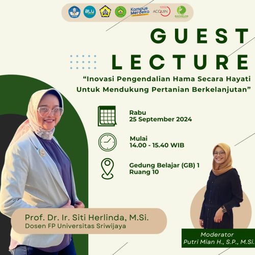 Guest Lecture: Innovation in Biological Pest Control at Bengkulu University