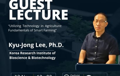 Guest Lecture on Smart Farming: Insights from Dr. Kyu-Jong Lee