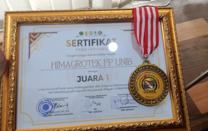Agroecotechnology Student from the University of Bengkulu Wins 1st Place in National Poster Competition