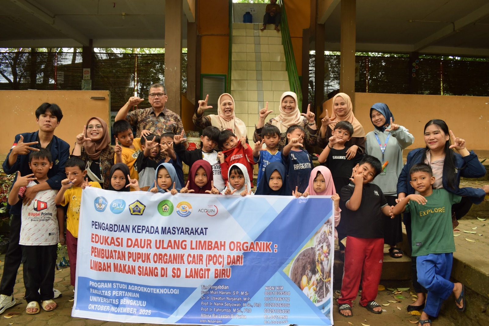 UNIB Agroecotechnology Team Empowers Elementary Students Through Organic Waste Recycling Education