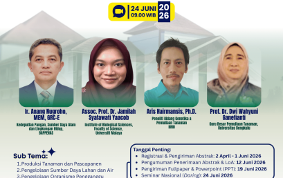 Call for Papers: SENATASI V 2026 Explores the Future of Coastal Agriculture