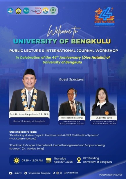Agroecotechnology Lecturers Strengthen Global Collaboration at UNIB International Seminar