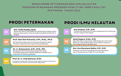 Congratulations to Lecturers of Animal Husbandry and Marine Science Study Program for Securing UNIB PNBP Research Funding in 2024