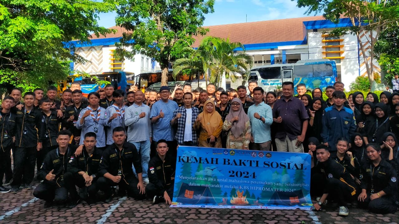 The Animal Husbandry Study Program and the Himpunan Profesi Mahasiswa Peternakan (Hipromater) of University of Bengkulu held a release ceremony for the 2024 Kemah Bakti Sosial (KBS) participants. The Animal Husbandry Study Program and the Himpunan Profesi Mahasiswa Peternakan (Hipromater) of University of Bengkulu held a release ceremony for the 2024 Kemah Bakti Sosial (KBS) participants.