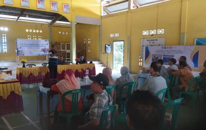 Dosen Prodi Peternakan Universitas Bengkulu Pengabdian kepada Masyarakat tentang peningkatan performa keturunan kambing di desa Giri Mulya, Kabupaten Bangkulu Utara.