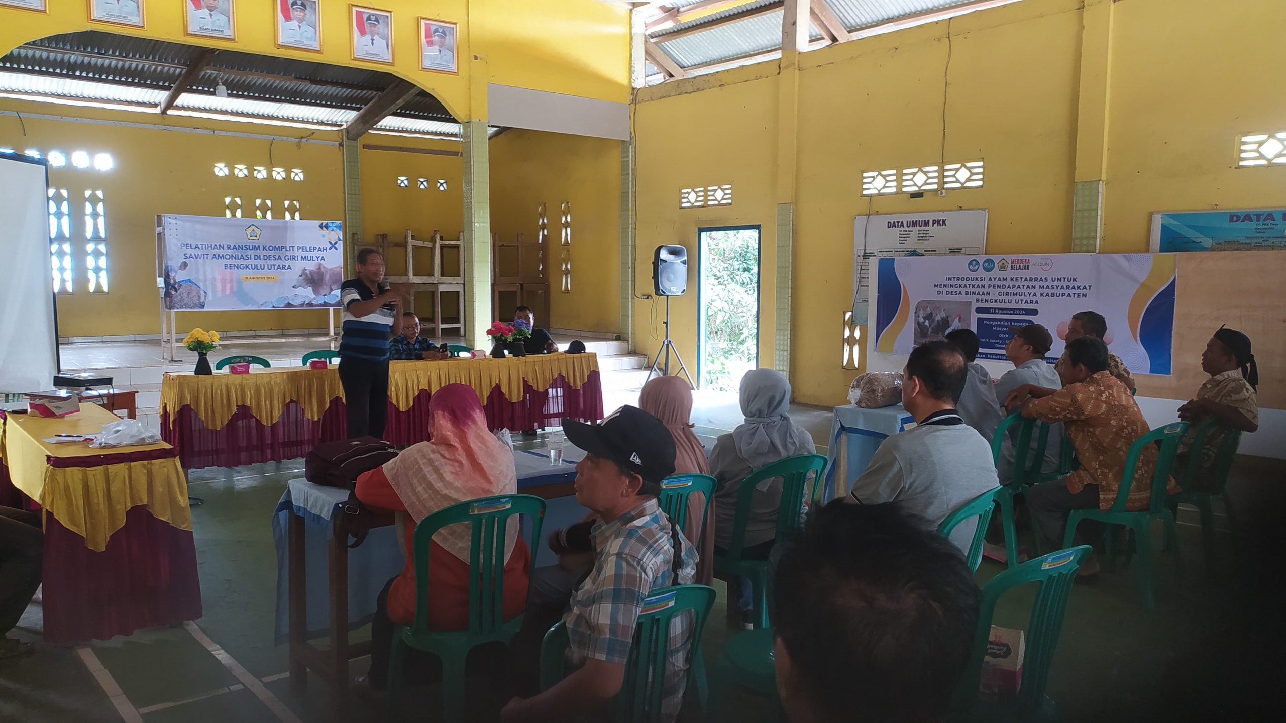 Dosen Prodi Peternakan Universitas Bengkulu Pengabdian kepada Masyarakat tentang peningkatan performa keturunan kambing di desa Giri Mulya, Kabupaten Bangkulu Utara. Dosen Prodi Peternakan Universitas Bengkulu Pengabdian kepada Masyarakat tentang peningkatan performa keturunan kambing di desa Giri Mulya, Kabupaten Bangkulu Utara.