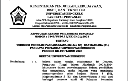 Ucapan Selamat Yudisium Periode 104 Desember 2023
