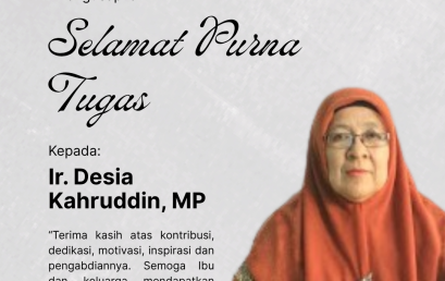 Selamat Purna Tugas Ir. Desia Kaharuddin, MP, Dosen Jurusan Peternakan, Universitas Bengkulu