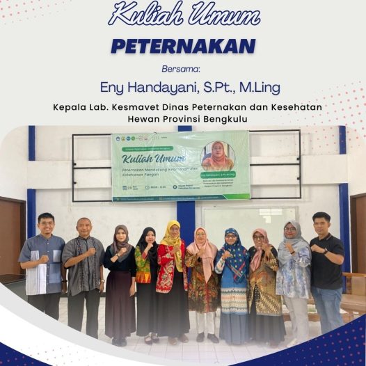 Jurusan Peternakan Unib adakan Kuliah Umum Peternakan: Peran Peternakan dalam Mendukung Keamanan dan Ketahanan Pangan