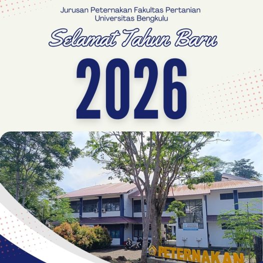 Segenap Civitas AkdemikaJurusan Peternakan mengucapkan Selamat Tahun Baru 2026
