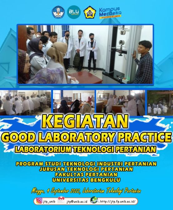 GOOD LABORATORY PRACTICE ACTIVITIES FOR STUDENTS WHO WILL CONDUCT RESEARCH IN AGRICULTURAL TECHNOLOGY LABORATORIES