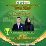 NOVAL REVANZA AND DINDA NOVITA SARI WON 3RD PLACE IN THE BENGKULU PROVINCE STUDENT BUSINESS COMPETITION