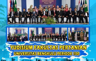 YUDISIUM 100 PERIOD GRADUATE AGROINDUSTRIAL TECHNOLOGY STUDY PROGRAM 22 BEST GRADUATES