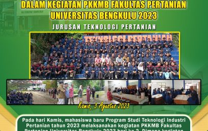 First Visit of 2023 New Students to the Department and Laboratory of Agricultural Technology During the 2023 PKKMB Activities