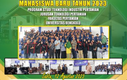 Public Lecture and Welcoming of New Students of the Department of Agricultural Technology, Faculty of Agriculture, University of Bengkulu in 2023