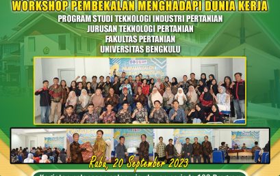 Release of Prospective Period 103 Graduates of the Agricultural Industrial Technology Study Program and Training Workshop for Facing the World of Work