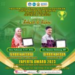Arina Fatharani and Bosman Sidebang, Lecturers of the Department of Agricultural Technology won awards at the 2023 FAPERTA Award