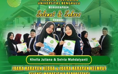 Khella Juliana and Selvia Mahdaiyanti Win Second Runner Up and Fourth Runner Up in The 2024 Faculty of Agriculture Outstanding Student Selection