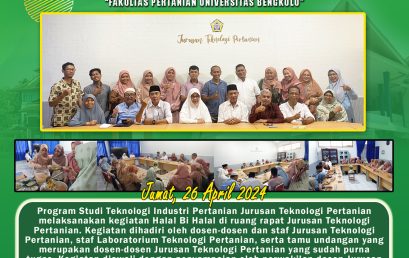 Department of Agricultural Technology Holds Halal Bi Halal, attended by Lecturers, Staff, and Lecturers who have retired
