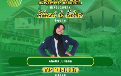 Khella Juliana, elected as Deputy Governor of BEM Faculty of Agriculture, University of Bengkulu Student Big Family 2024