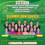 University of Bengkulu Holds Graduation Period 106, Agricultural Industrial Technology Study Program Adds 17 Best Graduates