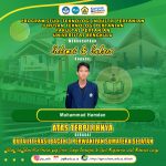 Muhammad Hamdan, a student of the Department of Agricultural Technology was selected to be the Indonesian Literacy Ambassador Bacth III Representative of South Sumatra
