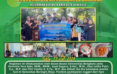 Increasing Appetite for Eating Fish in an Effort to Reduce Stunting in Mothers and Children in Beringin Raya Village, Bengkulu City