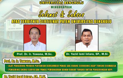 Prof. Dr. Ir. Yuwana, M.Sc. and Dr. Yazid Ismi Intara, SP., M.Si. and the Team, Lecturers of the Department of Agricultural Technology Obtained a Simple Patent Certificate