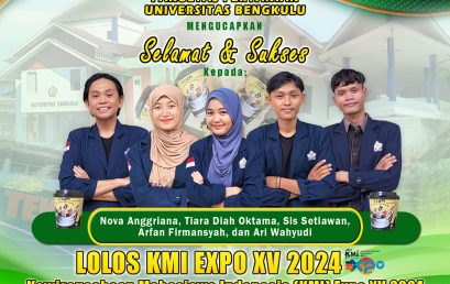 Nova, Tiara, Sis, Arfan, and Ari, Students of the Department of Agricultural Technology Passed the Selection of KMI EXPO XV 2024