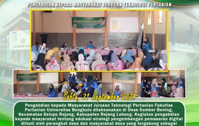 Education on Digital Marketing Development Strategies of KPPL Sumber Jaya and KPPL Sejahtera in Rejang Lebong Regency