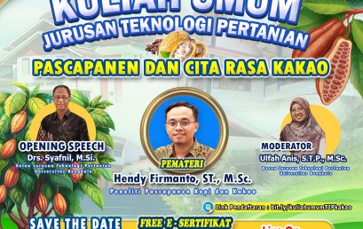 Public Lecture of The Department of Agricultural Technology