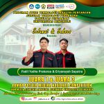 Fadil Yudha Prakarsa and Eriyansyah Saputra, Students of the Department of Agricultural Technology, 1st and 3rd Place in the MEDIKA National Competition UKM Media Cendekia Poster Competition, Faculty of Agriculture, University of Bengkulu