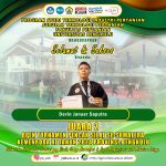 Devin Januar Saputra, a student of the Department of Agricultural Technology, won 2nd place in the Open Pencak Silat Tournament throughout Sumatra of the Ministry of Youth and Sports of the Republic of Indonesia in 2024 Bengkulu Province