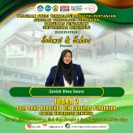 Zakiah Dhea Swara, a student of the Department of Agricultural Technology, won 2nd place in the AGROEXPO BEM Solo Song Competition, Faculty of Agriculture, University of Bengkulu