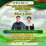 Fadil Yudha Prakarsa and Eriyansyah Saputra, Students of the Department of Agricultural Technology 1st and 3rd Place in the National Poster Competition AGROEXPO (AGRIFIESTA) BEM Faculty of Agriculture, University of Bengkulu