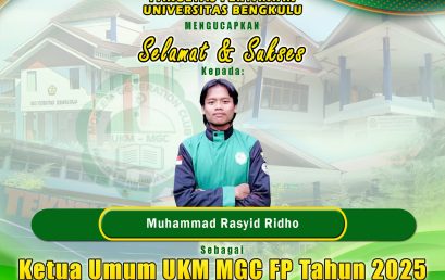 Muhammad Rasyid Ridho Elected as Chairman of UKM MGC FP in 2025