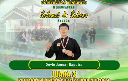 Devin Januar Saputra, Student of the Department of Agricultural Technology, 3rd Place in the 2024 KAJARI CUP Pencak Silat Championship