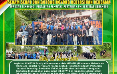 Lecturers, staff, and students of the Department of Agricultural Technology, Healthy Gymnastics and Hygiene Cooperation with the Laboratory Environment and the Department of Agricultural Technology