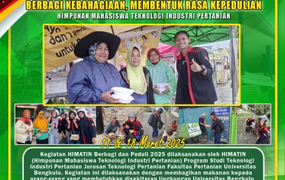 HIMATIN Shares and Cares to Improve and Form a Sense of Concern for Students of the Department of Agricultural Technology