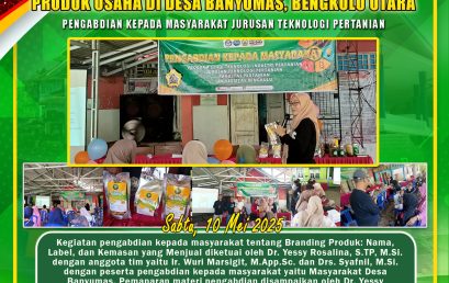 Product Branding on Business Product Names, Labels, and Packaging in Banyumas Village, Kerkap District, North Bengkulu