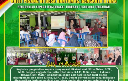 Training on Making Liquid Soap from Banana Peel Waste in Banyumas Village, Kerkap District, North Bengkulu
