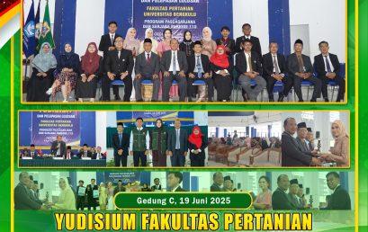 Yudisium of the Faculty of Agriculture, University of Bengkulu Period 110, Agricultural Industrial Technology Study Program Adds 8 Best Graduates
