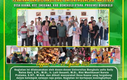 Application of Natural Preservation Technology Combining Aquatic Agriculture and Marine Product Nutrition for Golden Indonesia 2045 in an Effort to Transform the Raja Pulau Fishermen Group