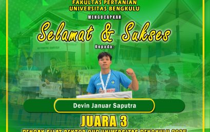 Devin Januar Saputra, Student of the Department of Agricultural Technology, 3rd Place in Pencak Silat RECTOR CUP of the University of Bengkulu 2025 National Level