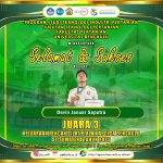 Devin Januar Saputra, a student majoring in Agricultural Technology, won 3rd place in the Pencak Silat Championship of the Bengkulu Regional Police Headquarters Cup in Sumatra in 2025