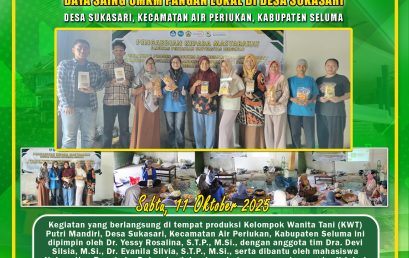 Department of Agricultural Technology, University of Bengkulu Strengthens the Competitiveness of Local Food MSMEs in Sukasari Village