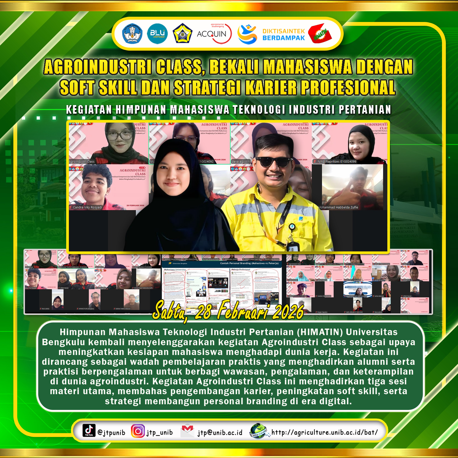 HIMATIN Holds Agroindustry Class, Equips Students with Soft Skills and Professional Career Strategies HIMATIN Holds Agroindustry Class, Equips Students with Soft Skills and Professional Career Strategies