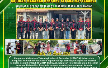 Spreading Goodness in the Holy Month, HIMATIN UNIB Distributes Iftar Food to the Community